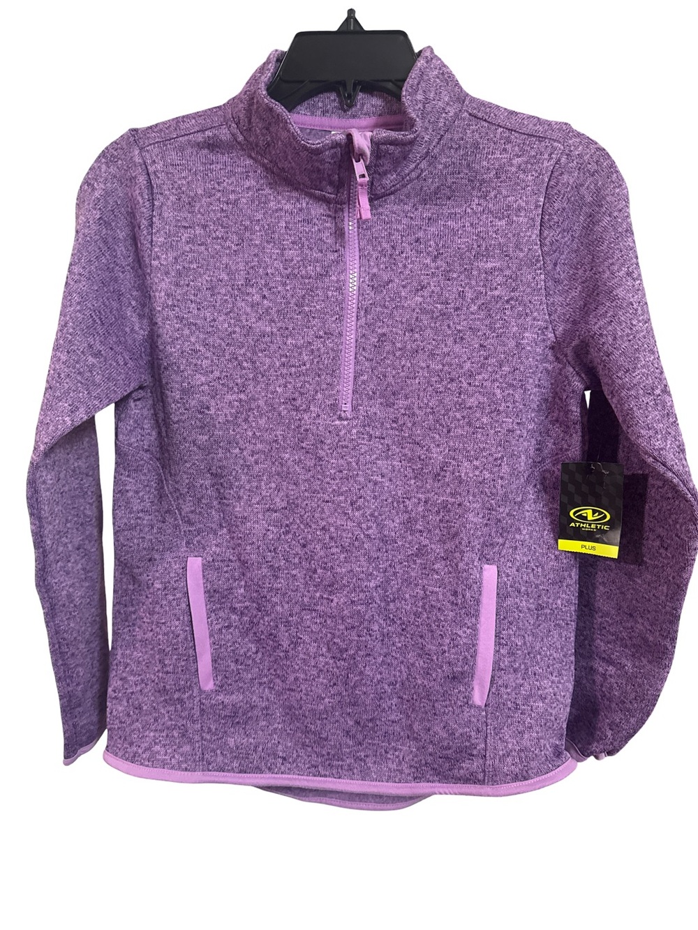 Athletic Works Fleece Pullover Size L 10-12 Plus Purple